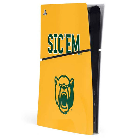 Baylor University Sic Em PS5 Slim Digital Edition Console Skin